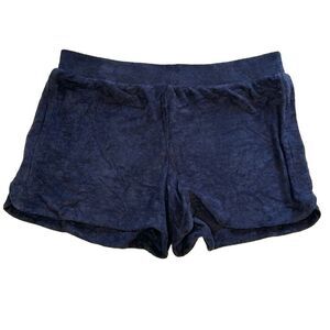 a new day Women’s Navy Blue Terrycloth Shorts Size Large